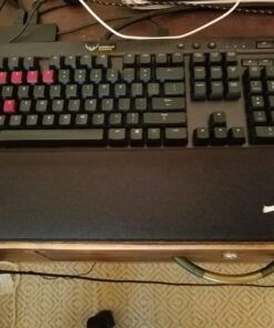 Glorious Gaming Wrist Pad/Rest - Full Standard Size - Black - Mechanical Keyboards, Stitched Edges, Ergonomic | 17.5x4 inches | 25mm/1in Thick (GWR-100) Full Size (Standard) 61 71zalBh UIL