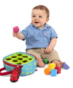 Melissa & Doug K's Kids Take-Along Shape Sorter Baby Toy With 2-Sided Activity Bag and 9 Textured Shape Blocks - Sensory / Travel /Toys For Toddlers And Infants 34 71zauEyo8cL