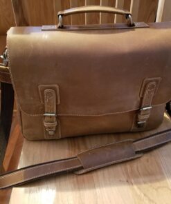 16" Messenger Bag For Men Genuine Leather Vintage Satchel Briefcases RFID Protection Computer Laptop Bag Hunter 44 71zbIQgxMuL