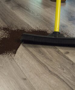 FURemover Original Indoor Pet Hair Rubber Broom with Carpet Rake and Squeegee, Black and Yellow FURemover Original Indoor Broom 33 71zbOjcTUjL