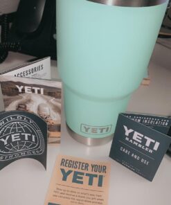 YETI Rambler 30 oz Stainless Steel Vacuum Insulated Tumbler w/MagSlider Lid Seafoam 1 Count (Pack of 1) 38 71zc8VYFoeL