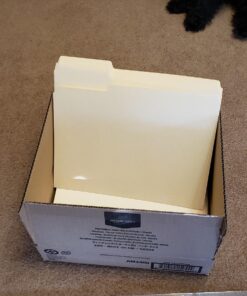 Amazon Basics 1/3-Cut Tab, Assorted Positions File Folders, Letter Size, Manila - Pack of 100 21 71zdUex53qL