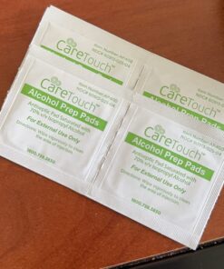Care Touch Alcohol Wipes Individually Wrapped - Prep Pads with 70% Isopropyl Alcohol, Great for Home, Medical & First Aid Kits Sterilized, Antiseptic 2-Ply Swabs 400 Count 400 Count (Pack of 1) 30 71zdc3qSKAL