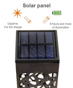 MAGGIFT 8 Pcs Solar Powered LED Garden Lights, Solar Path Lights Outdoor, Automatic Led Halloween Christmas Decorative Landscape Lighting for Patio, Yard and Garden 8 pack 30 71ze6QtPE8S