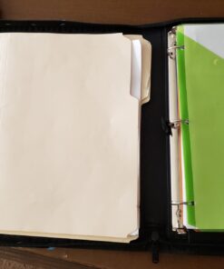 Case-it Executive Zippered Padfolio with Removable 3-Ring Binder and Letter Size Writing Pad, Black (PAD-40) Single PAD-40 59 71zePqg9lfL