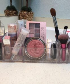 iDesign 43030 Med+ 12" Plastic Divided Vanity Medication and Bathroom Accessory, 12" x 3" x 3.5", Multi-Level Organizer 42 71zfNlaBU6L