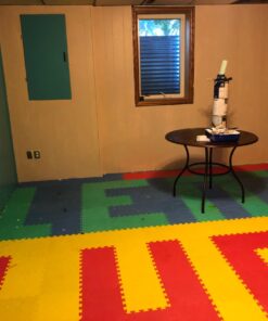 Foam Floor Mats - Interlocking EVA Foam Padding for Home Gym - Non-Toxic 8-Piece Play Mat Set for Toddlers, Babies, and Kids by Stalwart (Multicolor) 36 71zfuxncdL