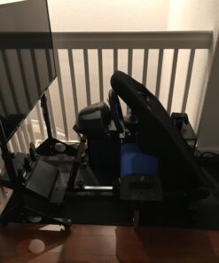 OpenWheeler GEN3 Racing Wheel Stand Cockpit Blue on Black | Fits All Logitech G923 | G29 | G920 | Thrustmaster | Fanatec Wheels | Compatible with Xbox One, PS4, PC Platforms 79 71zgRLizt L