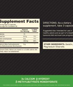 Alternative view of Optimum Nutrition HMB, 1000mg, 90 Capsules