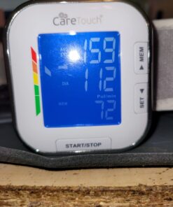 Care Touch Digital Wrist Blood Pressure Monitor, Wrist BP Cuff for Adults Size 5.5-8.5", Blood Pressure Monitors for Home Use, Automatic High Blood Pressure Machine with Batteries & Protective Pouch 31 71ziJK6vhL