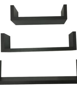 EWEI'S HomeWares Ewei ' S Homewares Floating U Shelves Whc 1004 Cd WHC1004CD-ES, 17 in x 4 in x 4 in, Espresso Finish 28 71ziuMQNBfL
