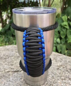 MOCE Handmade Paracord Handle for Yeti/Rtic/Ozark Trail Rambler 30 Oz Tumbler. Blue/black 1 Count (Pack of 1) 23 71zivCtozIL
