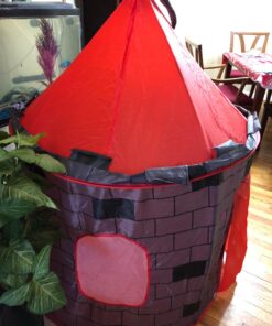 Kiddey Knight's Castle Kids Play Tent -Indoor & Outdoor Children's Playhouse - Durable & Portable with Free Carrying Bag – “Bonus” Shield and Sword Set - Makes for Boys & Girls Knights Tent 61 71zj00iIUcL 2