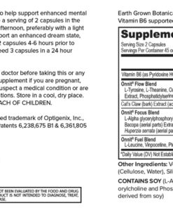 Onnit Alpha Brain (90ct): Nootropic Brain Booster Supplement For Memory, Focus, and Mental Clarity | With Bacopa, AC11, Huperzine A, L-Tyrosine, and Vitamin B6 4 71zj0P1Y6pL