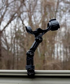 YakAttack Omega Fishing Rod Holder with Track Mounted LockNLoad Mounting System, Pro and Standard Edition - Multiple Colors | Kayak Fishing Accessories Black (Professional) 27 71zj9aHKq L