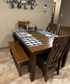 Signature Design by Ashley Berringer 17.5 Inch Rustic Traditional Dining Bench, Brown 37 71zkuzy4DyL