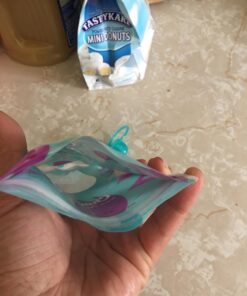 ChooMee Reusable Baby Food Storage Pouches, 5 oz + SoftSip Pouch Tops | Ideal for Baby Food, Smoothies and Purees | Secure Double Lock Zipper, Wide Bottom, BPA Free | SnakPack FreshSquad, 10 CT 8 Pouch + SoftSip OA 21 71zl7CPgReL