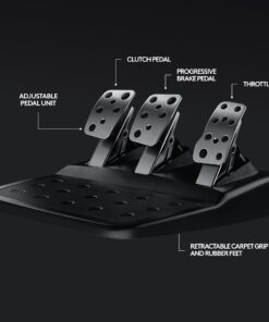 Logitech G29 Driving Force Racing Wheel and Floor Pedals, Real Force Feedback, Stainless Steel Paddle Shifters, Leather Steering Wheel Cover for PS5, PS4, PC, Mac - Black 26 71zltfFVvKL