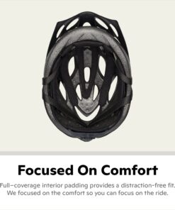 Schwinn Thrasher Adult Bike Helmet, Lightweight Microshell, Men and Women, Dial Fit Adjustment, LED and Non-Lighted Options, Suggested Fit 58-62 Cm Black 44 71zmYsAWNWL