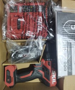 SKIL PWR CORE 12 Brushless 12V 1/2 Inch Cordless Drill Driver Includes 2.0Ah Lithium Battery and PWR JUMP Charger - DL529002 Drill Driver Kit_V1 20 71zmtQd903L