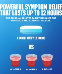 Mucinex 12 Hour 1200mg Maximum Strength Guaifenesin Chest Congestion & Mucus Relief, Guaifenesin Expectorant Aids Mucus Removal, Chest Decongestant for Adults, Dr Recommended, 42ct Tablets 42 Count (Pack of 1) Release Tablets 29 71zn43Ou2DL 1