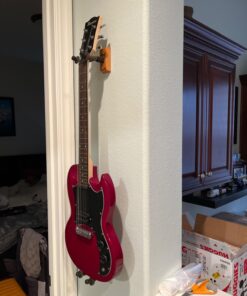 String Swing CC01K-BW Guitar Hanger and Guitar Wall Mount Bracket Holder for Acoustic and Electric Guitars Black Walnut 31 71znV6U5s3L