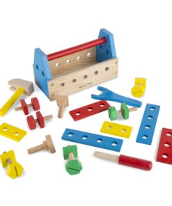 Melissa & Doug Take-Along Tool Kit Wooden Construction Toy (24 pcs), Multicolor, 10.0 x 5.55 x 4.75 25 71znYZC6AaL
