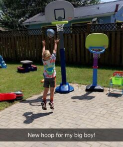 Little Tikes Adjust and Jam Pro Basketball Set, Blue 18 71zp3SS3toL