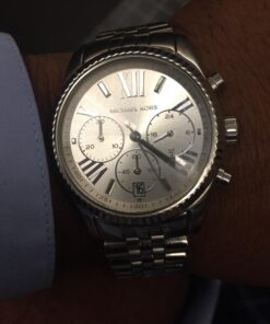 Michael Kors Women's MK5555 - Vintage Classic Lexington Chronograph Silver Watch 11 71zqmcNjF4L