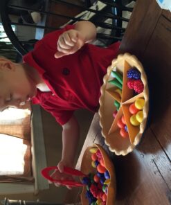 Learning Resources Super Sorting Pie - 68 Pieces, Ages 3+ Toddler Fine Motor Toy, Preschool Learning Games, Develops Counting and Color Recognition, Pretend Play Food, Kids Tweezers 45 71zrFB rlL