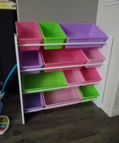 HoneyCanDo Kids Toy Storage Organizer With Bins, Pastel 36 71zrTLPX07L