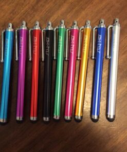 Sty-HD 9 pcs Rainbow of Colors Capacitive Stylus/Styli Touch Screen Cellphone Tablet Pen for iPhone 4 4s 3 3Gs iPod Touch iPad 2 Motorola Xoom, Samsung Galaxy, BlackBerry Playbook AMM0101US, Barnes and Noble Nook Color, Droid Bionic Fashionista 52 71zrg1aAiRL