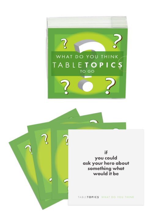 TableTopics TG-0236-A TABLETOPICS to Go - What Do You Think