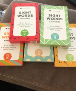 Think Tank Scholar 520 Sight Words Flash Cards (Award-Winning) Set - Preschool (Pre K) Kindergarten 1st 2nd 3rd Grade Homeschool (Kids Ages 3, 4, 5, 6, 7, 8, 9) Dolch & Fry High Frequency Sight Word Sight Words Bundle 63 71zrmj0Zq3L