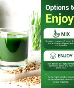 Dr. Berg's Wheatgrass Superfood Powder - Raw Juice Organic Ultra-Concentrated Rich in Vitamins and Nutrients - Chlorophyll and Trace Minerals - 60 Servings - Gluten-Free Non-GMO - 5.3 oz (1 Pack) 1 Pack 21 71zrsBtHVyL