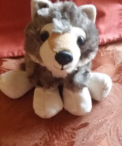 Wild Republic Wolf Plush, Stuffed Animal, Plush Toy, Gifts for Kids, Hug’Ems 7" 41 71zsUKdh8qL