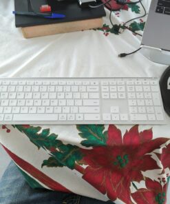 Bluetooth Keyboard, iClever DK03 Wireless Keyboard Multi-Device Keyboard, Dual Mode (Bluetooth 4.2 + 2.4G) Ultra-Slim Full-Size Keyboard for Mac, iPad, Apple, Android, Windows, Connect Up To 3 Devices 43 71zsnN7JwUL