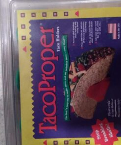 TacoProper Proper Fiesta Pak, Set of 12 Taco Holders, 1.75 x 1-Inch, 12-Pack, Multicolored 39 71zsvXXFeJL