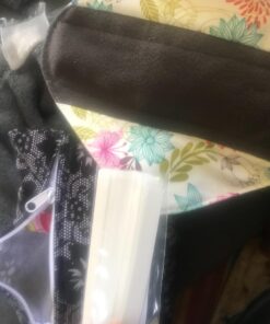 7pcs Set 1pc Mini Wet Bag +6pcs 8 Inch Charcoal Bamboo Mama Cloth/Menstrual Pads/Reusable Sanitary Pads/Panty Liners 22 71zsyDkkiqL