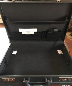 Solo Grand Central Attaché Briefcase with Combination Locks, Black 34 71zu85hMeZL