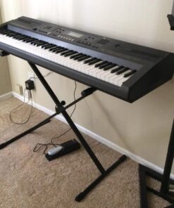 Stage Rocker Single-X Style Classic Folding Keyboard & Digital Piano Stand, Adjustable Width & Height, Durable & Sturdy, Easy to Assemble for Travel/Storage, Sleek Black, Powered by Hamilton(SR524000) 33 71zug9b0L