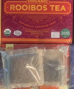 Rooibos Tea, USDA Certified Organic Tea, MY RED TEA. Tagless South African, 100% Pure, Single Origin, Natural, Farmer Friendly, GMO and Caffeine Free (80) 6.8 Ounce (Pack of 1) 32 71zun1pMJBL