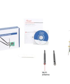 Rosewill Wireless N300 PCI-E WiFi Adapter, 300 Mbps (2.4 GHz) PCI Express Network Card for PC PCIE N300 13 71zutpaod L