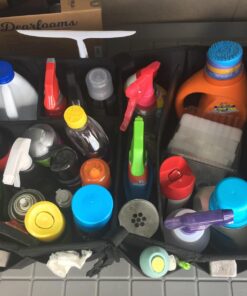 TRUNKCRATEPRO Trunk Organizer for Car, SUV, Truck | Premium Adjustable Multi Compartments Collapsible Car Trunk Organizer with Securing Straps & Non-Slip Bottom (Large Size, Black) Large 45 71zv1uN9xZL