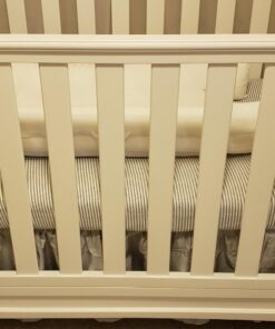 Burt's Bees Baby - Fitted Crib Sheet, Boys & Unisex 100% Organic Cotton Crib Sheet For Standard Crib and Toddler Mattresses (Heather Grey Thin Stripes) Heather Grey Stripes 35 71zvC8o91WL