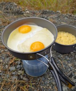 Bisgear 16pcs Camping Cookware Backpacking Stove Mess Kit – Camping Cooking Set - Camping Pots and Pans Set - Camping Accessories Equipment - Backpacking Supplies Survival Gear Black 39 71zvHJUsk9L