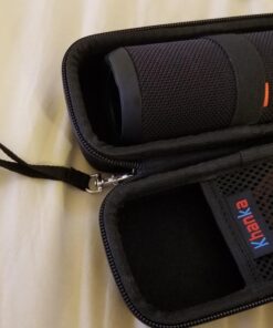 Khanka Hard Travel Case Replacement for JBL Flip 3 / Flip 4 / Flip 5 / Flip 6 Waterproof Splashproof Portable Bluetooth Speaker black 26 71zvSkANSIL