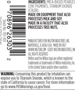 Wilton Edible Silver Glitter Spray, 0.35 oz. 20 71zwL1MoRaL