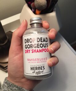 Handmade Heroes Non Aerosol Dry Shampoo Volume Powder | 1.8oz | 100% Natural & Vegan | For Dark Hair & Brunette Hair 01 - Medium to Dark Hair (1pc) 42 71zwuoTa6wL