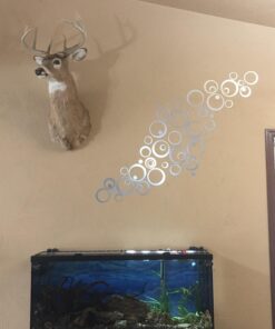 aooyaoo Circle Mirror DIY Wall Sticker Wall Decoration 24pcs Grey 46 71zy vO85TL